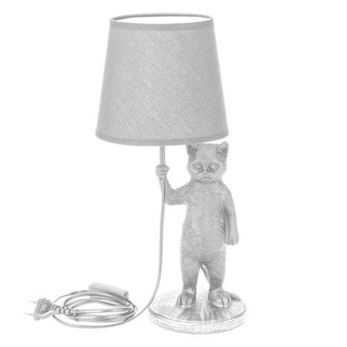 Светильник декоративный настольный МОБИ Кот с зонтом , с цоколем Е14, 40 Вт, цвет белый REXANT | код 603-1019 | REXANT Светильник декоративный настольный МОБИ Кот с зонтом , с цоколем Е14, 40 Вт, цвет белый REXANT | код 603-1019 | REXANT