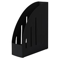 Лоток вертикальный для бумаг BRAUBERG Energy (261х85х300 мм), эргономичная форма, черный, 231549 | код 231549 | BRAUBERG