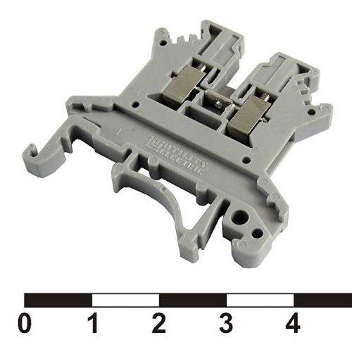 Клеммная колодка на DIN-рейку RUICHI PC 1.5, 10 А, 800 В, 1-проводное соединение, 26-16 AWG, PA66, корпус серый | код 80961 | Ruichi Клеммная колодка на DIN-рейку RUICHI PC 1.5, 10 А, 800 В, 1-проводное соединение, 26-16 AWG, PA66, корпус серый | код 80961 | Ruichi