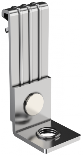 Зажим балочный верт. 1-5мм с отгибом и резьбой М6 HDZ IEK | код CME21-BZOR-06-HDZ | IEK