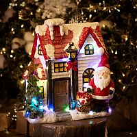 Керамическая фигурка Рождественский дом 37.5х20х42.5 см | код 505-010 | NEON-NIGHT