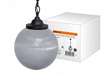 Светильник НСБ 02-60-252 УХЛ4 60 Вт, IP40, шар прозрачный с огранкой 250 мм, цепь черная TDM | код SQ0313-0010 | TDM
