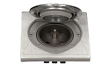 Розетка встраиваемая 2P+E, фр.стандарт, со шторками, IP55, 3680вт, нержавеющая сталь | код OR-AE-1397-I-FR | ORNO