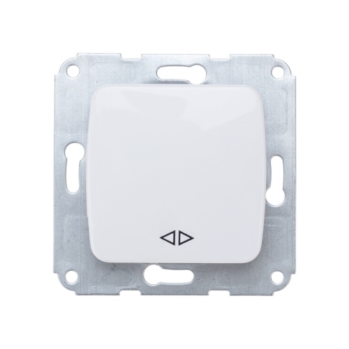 DEA Выключатель (переключатель) 1кл прох. (инд) с/у 10А мех. белый KRANZ | код KR-78-0206 | KRANZ