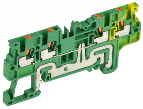 Колодка клеммная CP-MC-PEN земля 4 вывода 1,5мм2 IEK | код YCT22-03-4-K52-001 | IEK