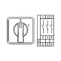 800 028, CS080010L, Двухпозиционные Переключатели Вкл-Выкл (0-1), 3 FAZ 80 A 60градус. (MOQ 1000) | код 0.0.0.8.00028 | KLEMSAN