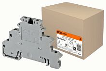 Зажим наборный трехуровневый ЗНТ 2,5-3L (проходной) серый TDM | код SQ0803-0065 | TDM