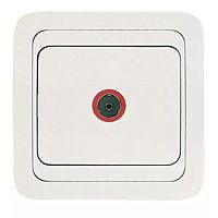 Розетка TV оконечная Mimoza бел. Makel 12027