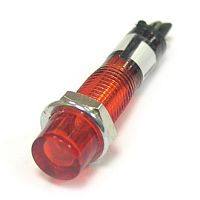 Лампочка неоновая в корпусе RUICHI N-814-R, 220 В, красная | код 64163 | Ruichi