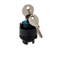 Головка переключателя с ключом, черный, 2 полож. фикс., 1 выемки, пласт. MTB2-EG2 | код 43278 | MEYERTEC