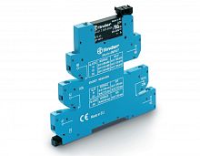 Интерфейсный модуль (сборка 34.81.7.012.9024 + 93.64.7.024), твердотельное реле, серия MasterINPUT, выход 6A (24В DC), питание 12В DC, категория защиты IP20, винтовые клеммы | код 394070129024 | FINDER