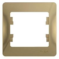 Рамка 1 пост GLOSSA, титан | код. GSL000401 | Schneider Electric