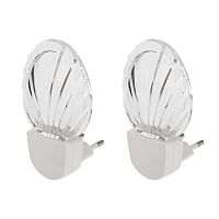 Комплект (2шт./уп.) Ночник светодиодный НОТКАКТУС БЕЛЫЙ (питание от сети AC 230 В/50 Гц) | код 75-0314-1 | REXANT