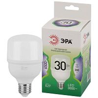 Лампа светодиодная высокой мощности LED 30 Вт 3000Лм 6500К T70 холодный E27 170-265В LED POWER T70-30W-865-E27 Green Line | код Б0067061 | ЭРА