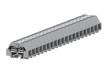 241357 Клемма TB концевая проходная 2-2 с бок. подключ. с защелк. ножками, жёлто-зел., шт | код 241357 | SUPU