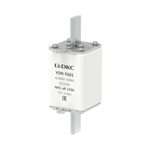 Предохранитель YON ножевого типа FG1 125А 690V характеристика aR | код 1FG01-0125-690V-AR | DKC Предохранитель YON ножевого типа FG1 125А 690V характеристика aR | код 1FG01-0125-690V-AR | DKC
