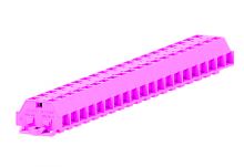 241339 Клемма TB проходная 2-2 с бок. подключ. с крепеж.фланцами, сеч. 2,5мм2, розов., шт | код 241339 | SUPU