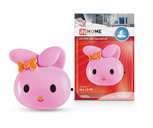 Ночник светодиодный NLA 12-RP ЗАЯЦ розовый с выкл 230В IN HOME | код 4690612036649 | IN HOME