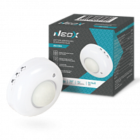 Датчик движения инфракрасный ДД 20BБ 1200Вт 360 гр. 6м IP33 белый NEOX | код 4690612052199 | NEOX