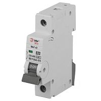 Выключатель автоматический ВА47-63 1P 20А кривая B 4,5кА PRO VA63-1P20B4.5 ЭРА | код Б0059371 | ЭРА