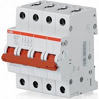 Рубильник 4пол. SD204/25 рычаг крас. | код. SD204/25 | ABB