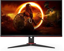 Монитор AOC 27 Gaming 27G2SAE черный/красный VA LED 16:9 HDMI M/M матовая 350cd 178гр/178гр 1920x1080 165Hz FreeSync Premium VGA DP FHD 4.63кг | код 2012623 | AOC