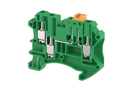 Клемма проходная винтовая 4 мм2, с размыкателем, на 3 подключения, зеленая TQK4-1X2-GREEN | код 1203140003 | Elmex Клемма проходная винтовая 4 мм2, с размыкателем, на 3 подключения, зеленая TQK4-1X2-GREEN | код 1203140003 | Elmex