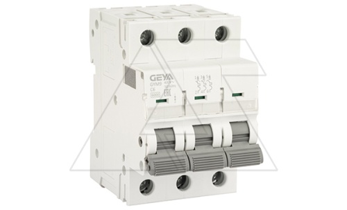 Авт. выключатель GYM9-3P-6B, 3P, 6A, хар-ка B, 6kA, 3M | код GYM93P6B | GEYA Авт. выключатель GYM9-3P-6B, 3P, 6A, хар-ка B, 6kA, 3M | код GYM93P6B | GEYA