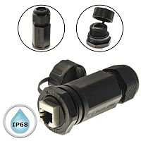 Разъём герметичный SZC RJ45M25Z1L-6BG, 10BASE-T,100 BASE-T, 1000 BASE-T | код 107909 | SZC