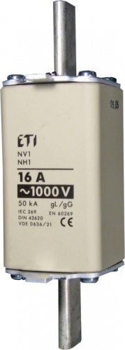 Предохранитель NH-1/gG 63A 1000V AC | код 004113712 | ETI