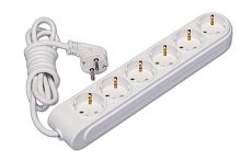 Удлинитель 6х7м с заземл. 16А IP20 ПВС 3х1.5 защ. шторки Makel N6210074