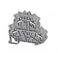 307 231, Клеммник пруж.быстрозажимной (Push in) 2-х ярусный, 2,5мм.кв., с внутр.перемычкой, (синий), PYK2,5-2FK | код 0.0.0.3.07231 | KLEMSAN