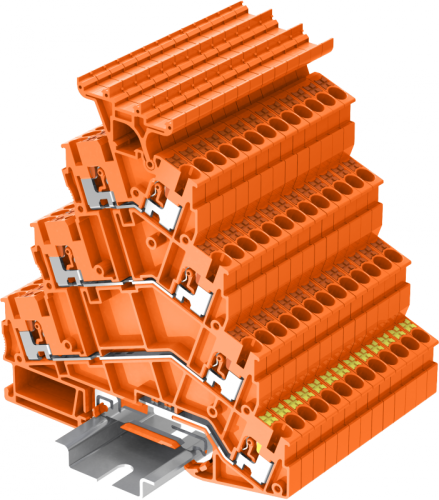 TPFS2.5-2T-OG Клемма TP 4-уровневая, угловая с держателем маркировки, с заземл., Push-in, сеч.2.5мм2, оранж., шт | код TPFS2.5-2T-OG | SUPU TPFS2.5-2T-OG Клемма TP 4-уровневая, угловая с держателем маркировки, с заземл., Push-in, сеч.2.5мм2, оранж., шт | код TPFS2.5-2T-OG | SUPU