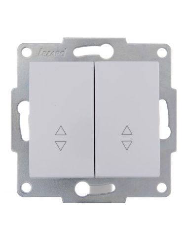 Механизм выключателя проходного 2-кл. 1п СП Karina 10А IP20 бел. LEZARD 707-0288-106 Механизм выключателя проходного 2-кл. 1п СП Karina 10А IP20 бел. LEZARD 707-0288-106