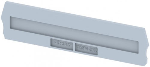 Концевая пластина для клемм, серая CSP4-2X2-GREY | код 3910910000 | Elmex Концевая пластина для клемм, серая CSP4-2X2-GREY | код 3910910000 | Elmex