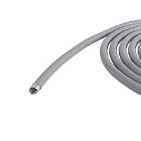 Металлорукав DN 26мм в гладкой ПВХ изоляции, Dвн 26,5 мм, Dнар 34,0, 25 м, цвет серый | код 6070R-32 | DKC