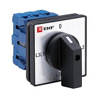 Переключатель кулачковый ПК-1-73 10А 3P для вольтметра линейное напряжение PROxima | код pk-1-73-10 | EKF