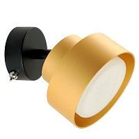 Светильник ДБО-12w GX53 без лампы наклонный с выключателем золото | код 48414 | Feron