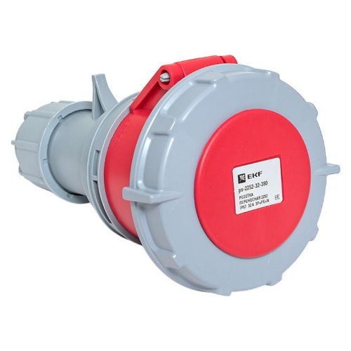 Розетка переносная 2252 3Р+РЕ+N 32А 380В IP67 PROxima | код ps-2252-32-380 | EKF Розетка переносная 2252 3Р+РЕ+N 32А 380В IP67 PROxima | код ps-2252-32-380 | EKF