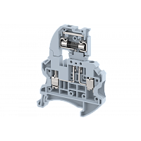 Клемма проходная винтовая 4 мм2 под предохранитель, со светодиодом, на 2 подключения, желтая TQF4AD110V-YELLOW | код 1203291104 | Elmex