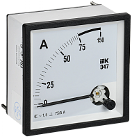 Амперметр Э47 75/5А кл. точн. 1,5 96х96мм IEK | код IPA20-6-0075-E | IEK