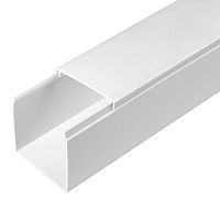 Кабель-канал белый 2-й замок в п/э 60х60 мм (12 м/уп) Промрукав | код PR03.0056 | ПРОМРУКАВ
