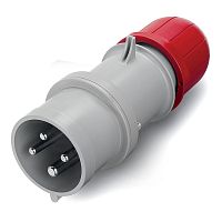 Вилка кабельная с безвинтовыми клеммами IP44 32A 3P+E 400В | код DIS2133236F | DKC