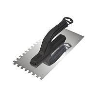 Гладилка нержавеющая 130х270 мм, зуб 6х6 мм, пластиковая ручка REXANT | код 89-0253 | REXANT