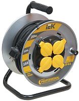 Силовой удлинитель на катушке УК20 с термозащитой, 4-местный, 20м, с крышками, WKP16-16-04-20-44 | код. WKP16-16-04-20-44 | IEK