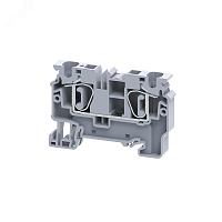 Клемма проходная пружинная OptiClip CX-6-I-BU-41A-(0,2-6)-синий | код 289716 | КЭАЗ