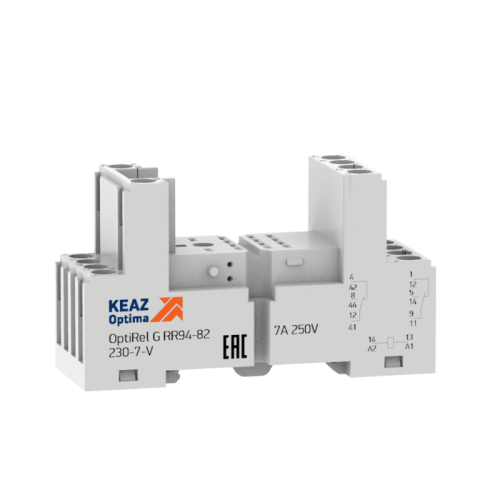 Розетка для реле OptiRel G RR94-82-230-7-V | код 281172 | КЭАЗ
