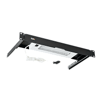 Блок освещения TLK, 19, 1U, выдвижной, Г255мм, черный | код TLK-LAMP-BK | TLK