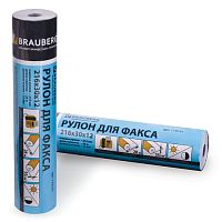 Рулон для факса, 216 мм (диаметр 45 мм, длина 28 м, втулка 12 мм), BRAUBERG, 110151 | код 110151 | BRAUBERG