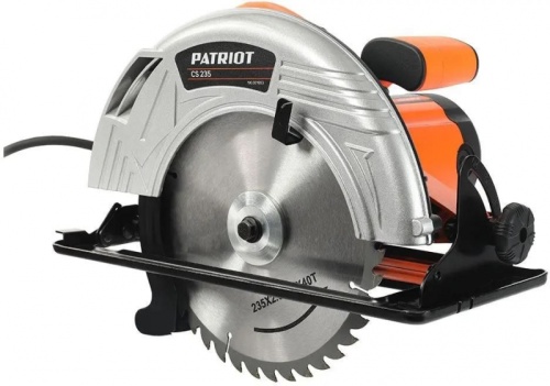 Циркулярная пила (дисковая) Patriot CS 235 2300Вт (ручная) D диска.:235мм (190301653) | код 1426429 | PATRIOT
